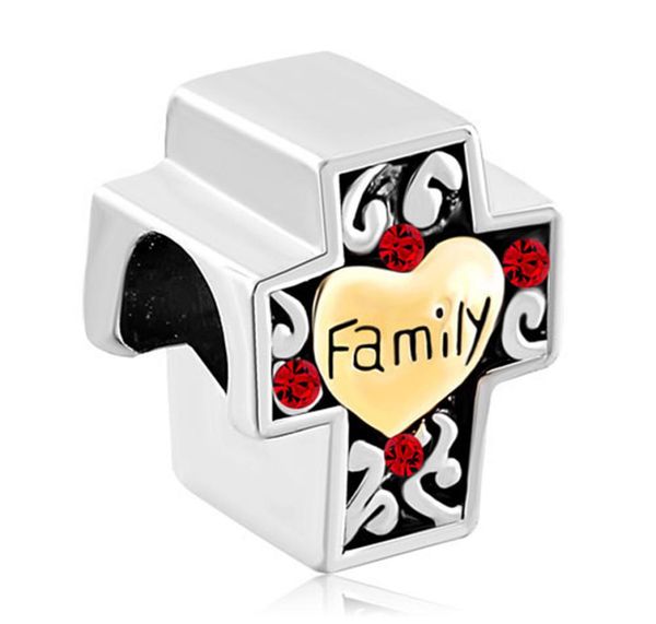 tell your story diy jewelry love family religion cross european bead fit chamilia biagi charm bracelet3659769, Black